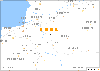 map of Bahadınlı