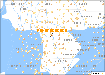 map of Bahādur Māhra