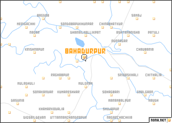 map of Bāhādurpur