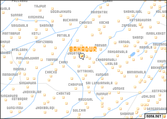 map of Bahādur