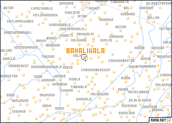 map of Bahāliwāla
