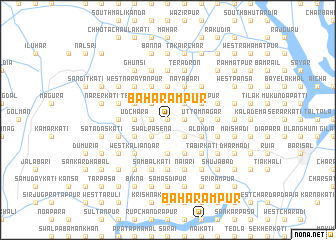 map of Baharampur