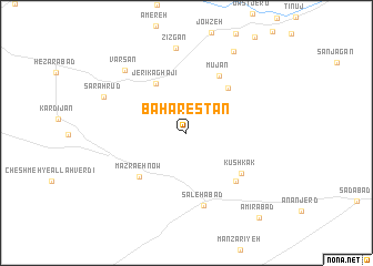 map of Bahārestān