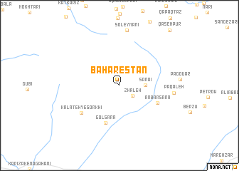 map of Bahārestān