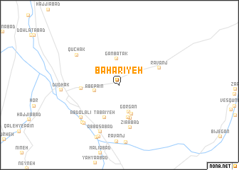 map of Bahārīyeh