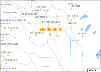 map of Bahār Khān