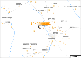 map of Bahār Mashk