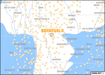 map of Bahārwāla