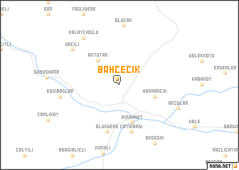 map of Bahçecik