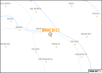 map of Bahçeiçi