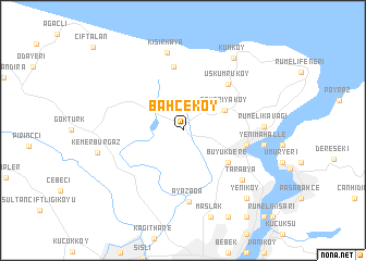 map of Bahçeköy