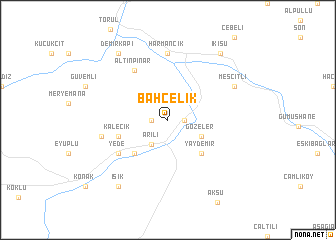 map of Bahçelik