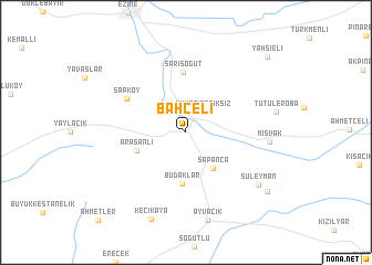 map of Bahçeli