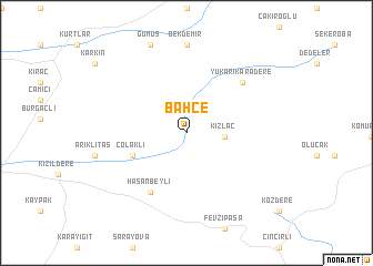 map of Bahçe