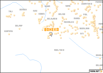 map of Baheka