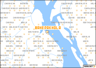 map of Baherākhola