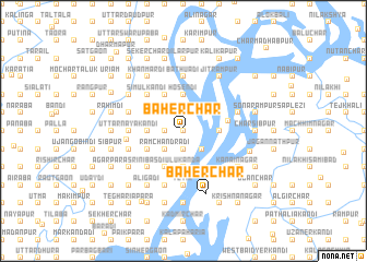 map of Bāher Char