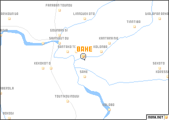 map of Bahé