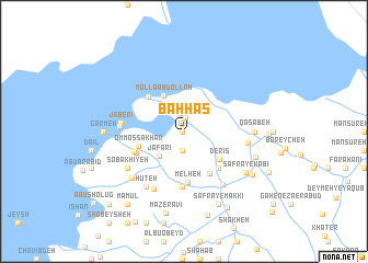 map of Baḩḩās̄