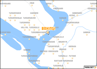 map of Bahindi
