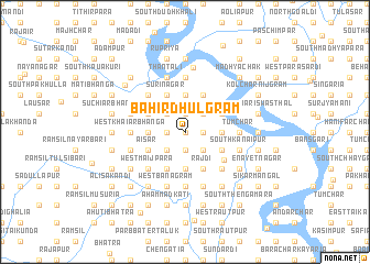 map of Bāhir Dhulgrām