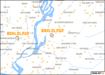 map of Bahlolpur