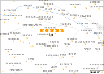 map of Bahmanābād