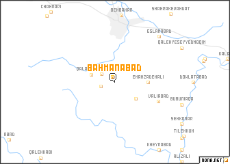 map of Bahmanābād