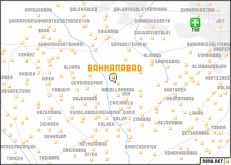 map of Bahmanābād