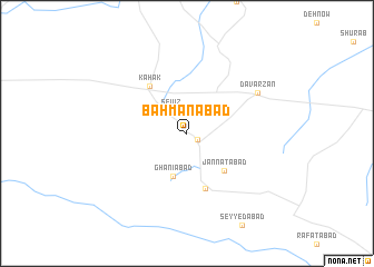 map of Bahmanābād