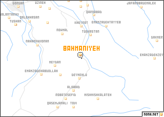 map of Bahmanīyeh