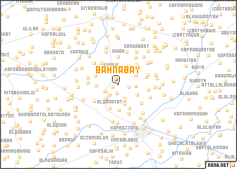 map of Bahnābāy