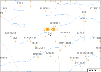map of Baḩrah