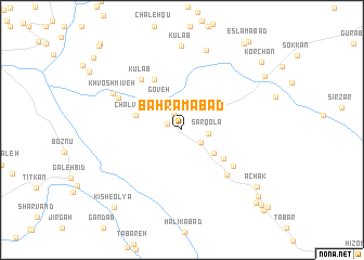 map of Bahrāmābād