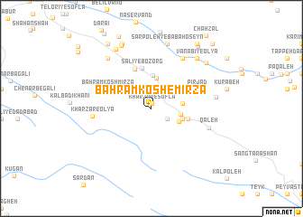 map of Bahrām Kosh-e Mīrzā