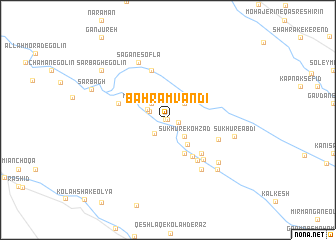map of Bahrāmvandī