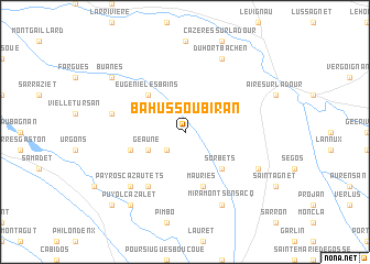 map of Bahus-Soubiran