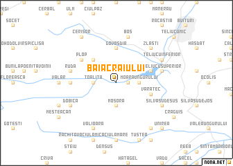 map of Baia Craiului