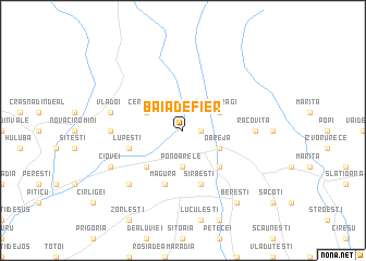 map of Baia de Fier