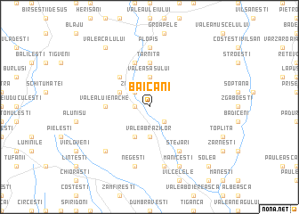 map of Băicani