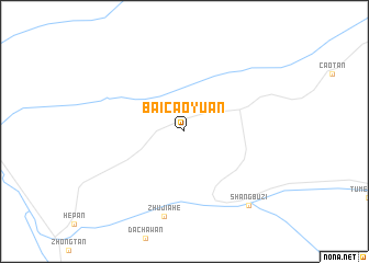 map of Baicaoyuan