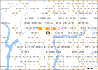 map of Baidārāpur