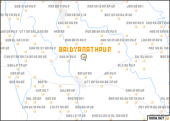 map of Baidyanāthpur