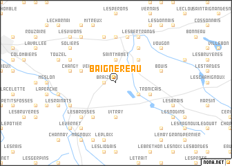 map of Baignereau
