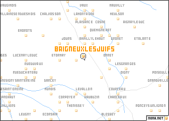 map of Baigneux-les-Juifs