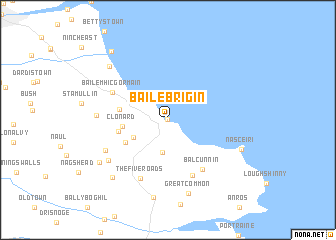 map of Baile Brigín