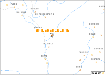 map of Băile Herculane