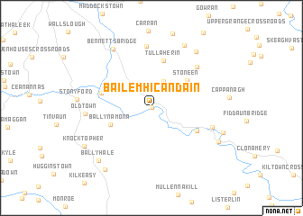 map of Baile Mhic Andáin