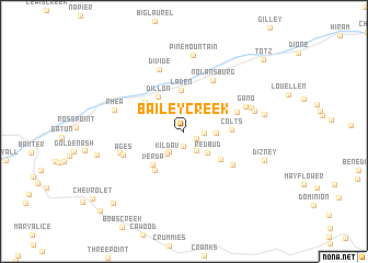 map of Bailey Creek