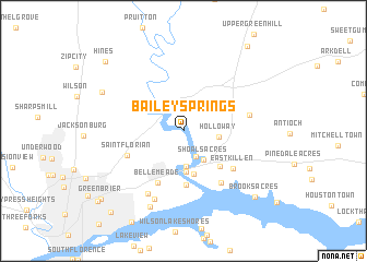 map of Bailey Springs